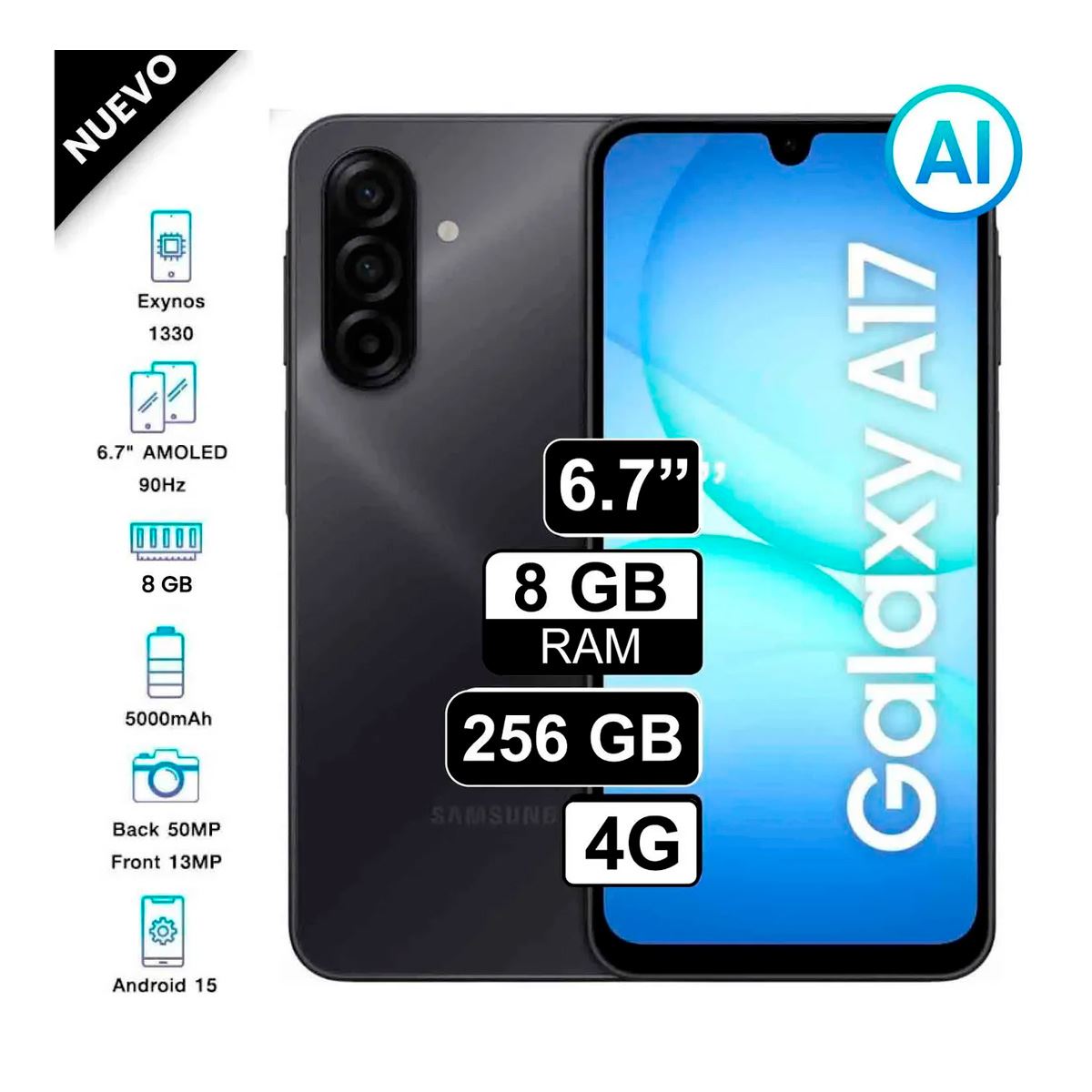 CELULAR GALAXY A17 4G 8RAM 256GB